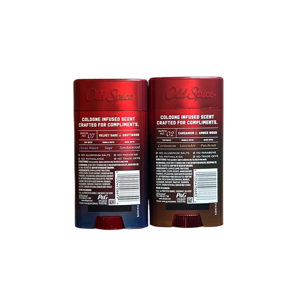 Old Spice Alchemist Deodorant Velvet Sage Driftwood Cardamom Amber Wood 2 Pack